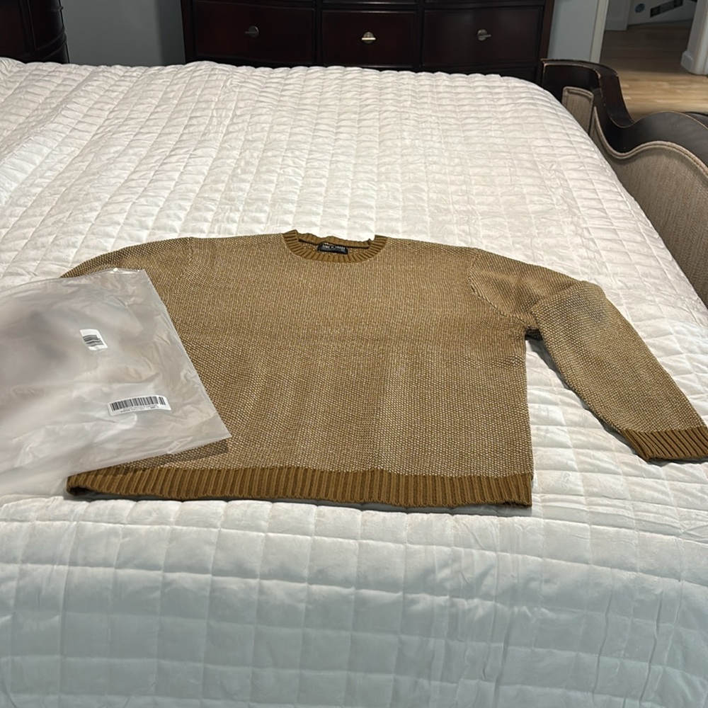 Line of Trade Bergen Birdseye Sweater in Birch Tan size Men’s 2XL - NEVER WORN
